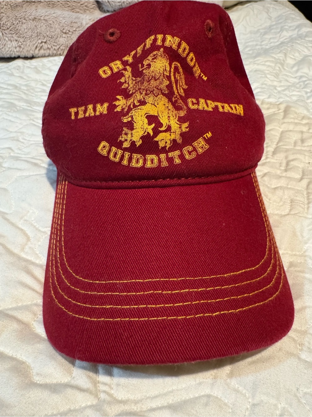 Team Captain Quidditch Cap - Maroon/Gold